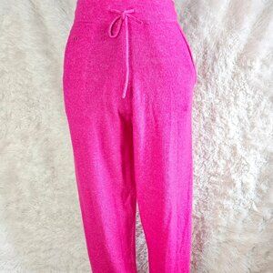 Kate Spade Wool Cashmere Blend Knit Drawstring Dream Jogger Pant Pink Jewel S